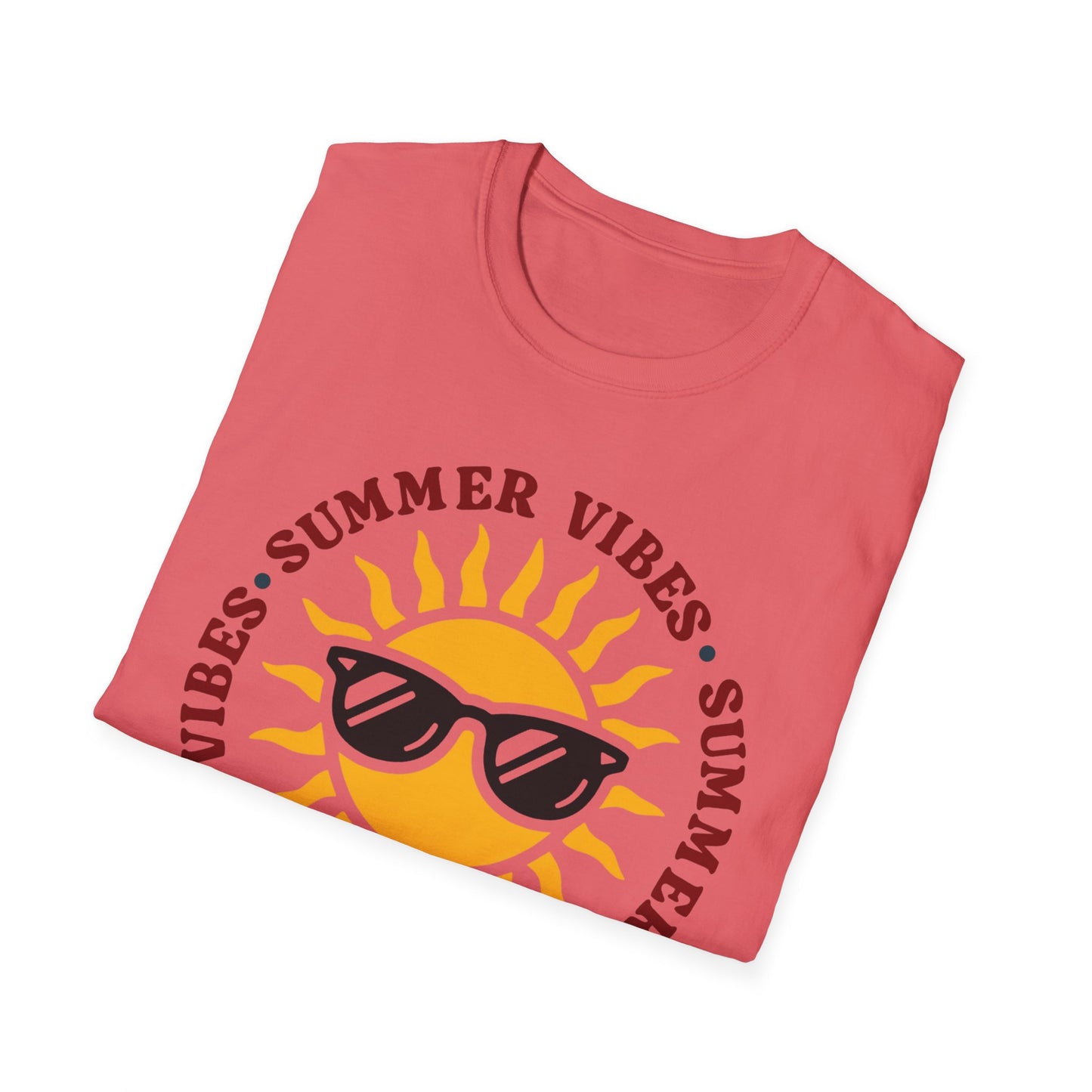 Summer Vibes – Bright Yellow Sun Tee