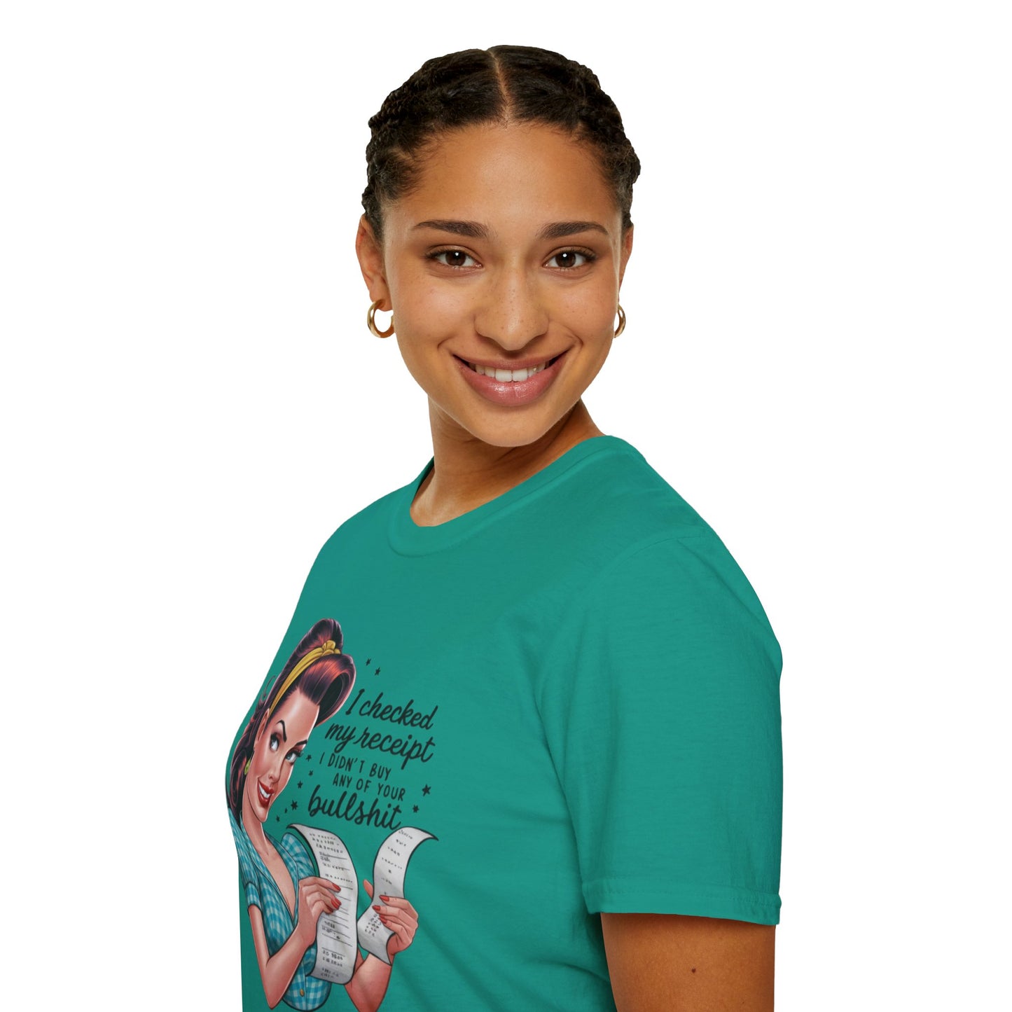Funny Receipt T-Shirt - 'I Checked My Receipt' Graphic Tee for Casual Wear