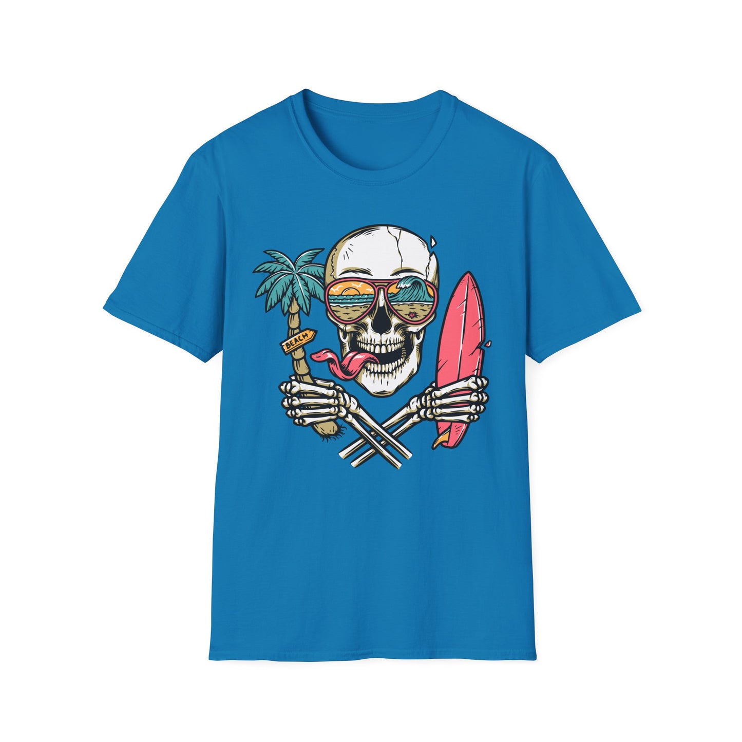 Beach Skull Graphic T-Shirt
