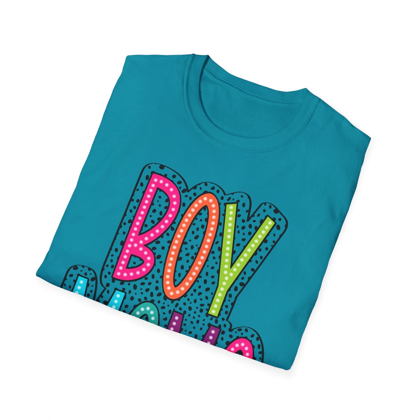 Boy Mama Colorful Graphic Tee for Moms