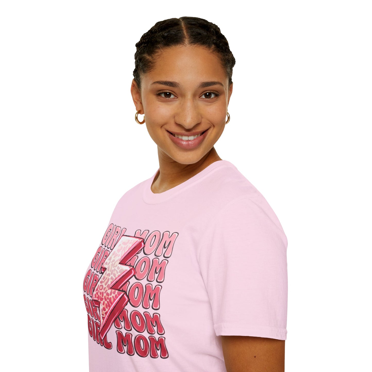 Girl Mom Softstyle T-Shirt - Trendy Casual Tee for Moms