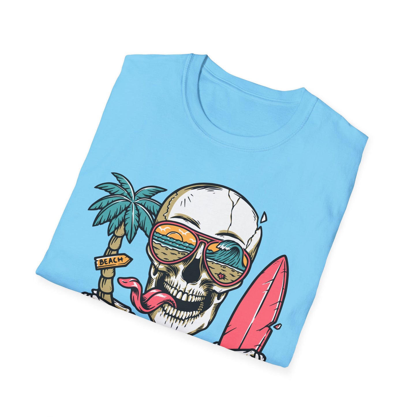 Beach Skull Graphic T-Shirt