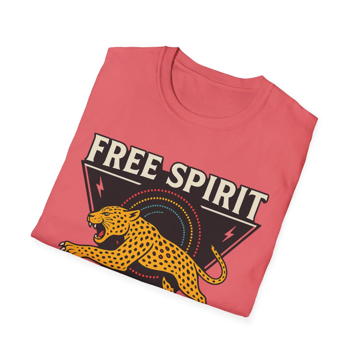 Retro Free Spirit Leopard - Graphic Tee