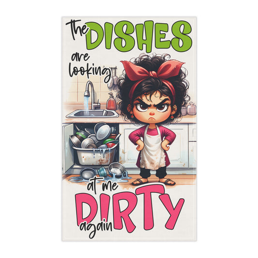 Funny Kitchen Tea Towels, Dish Towels, Home Decor, Gift for Mom, Kitchen Humor, Unique Kitchen Accessories, Quirky Kitchen Gifts