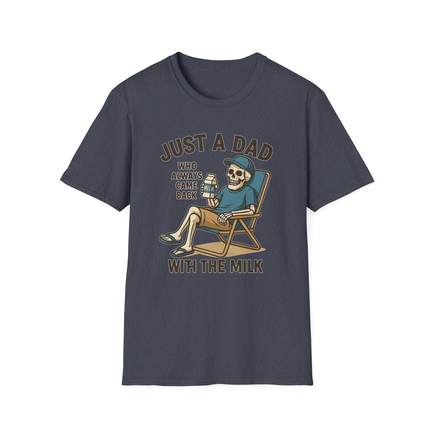 Just a Dad with the Milk Tee, Funny Father's Day Shirt