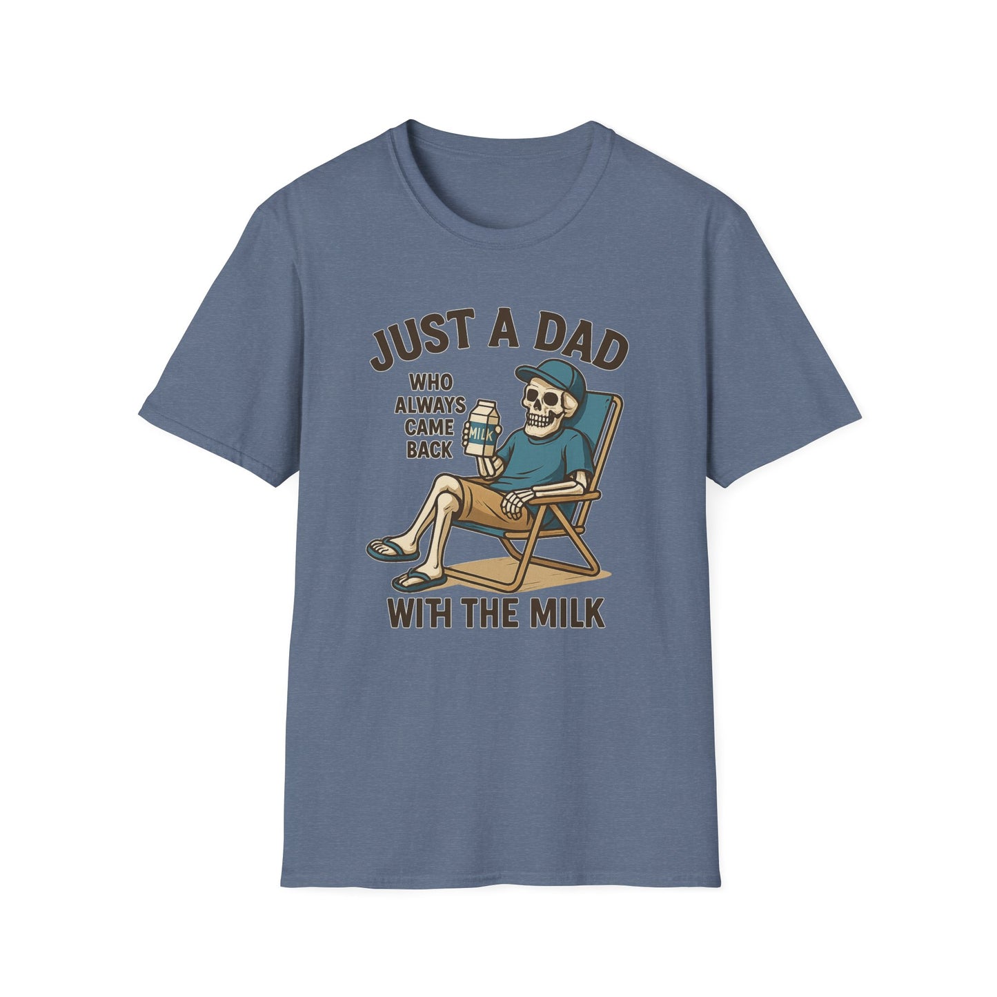 Just a Dad with the Milk Tee, Funny Father's Day Shirt
