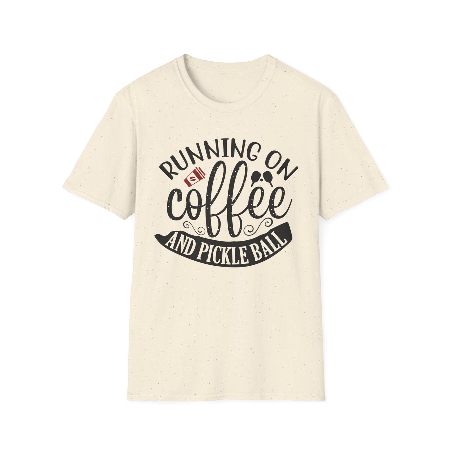 Coffee & Pickleball T-Shirt | Fun Gift for Coffee Lovers, Sports Enthusiasts, Tee for Active Lifestyles, Casual Wear, Everyday Style