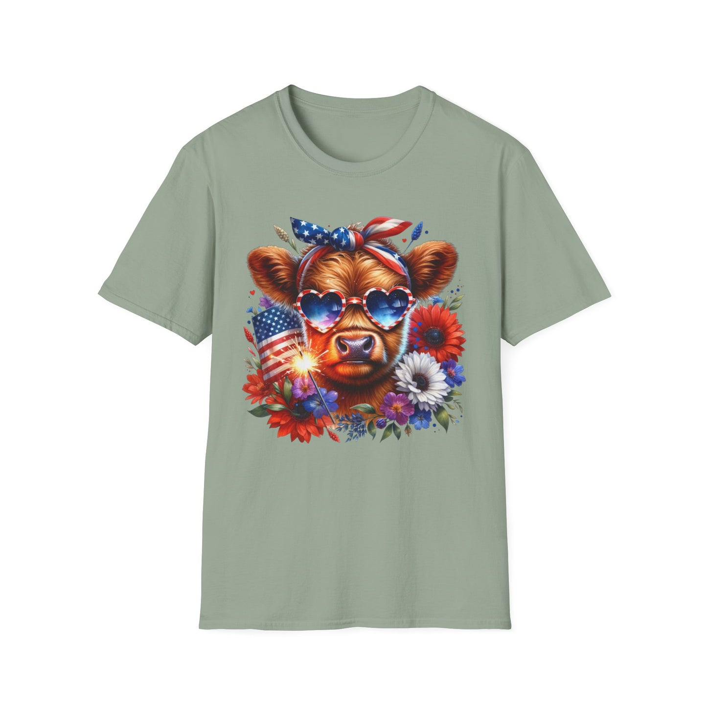 Patriotic Cow T-Shirt - for Summer Celebrations