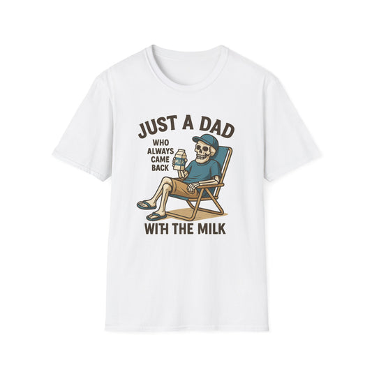 Just a Dad with the Milk Tee, Funny Father's Day Shirt