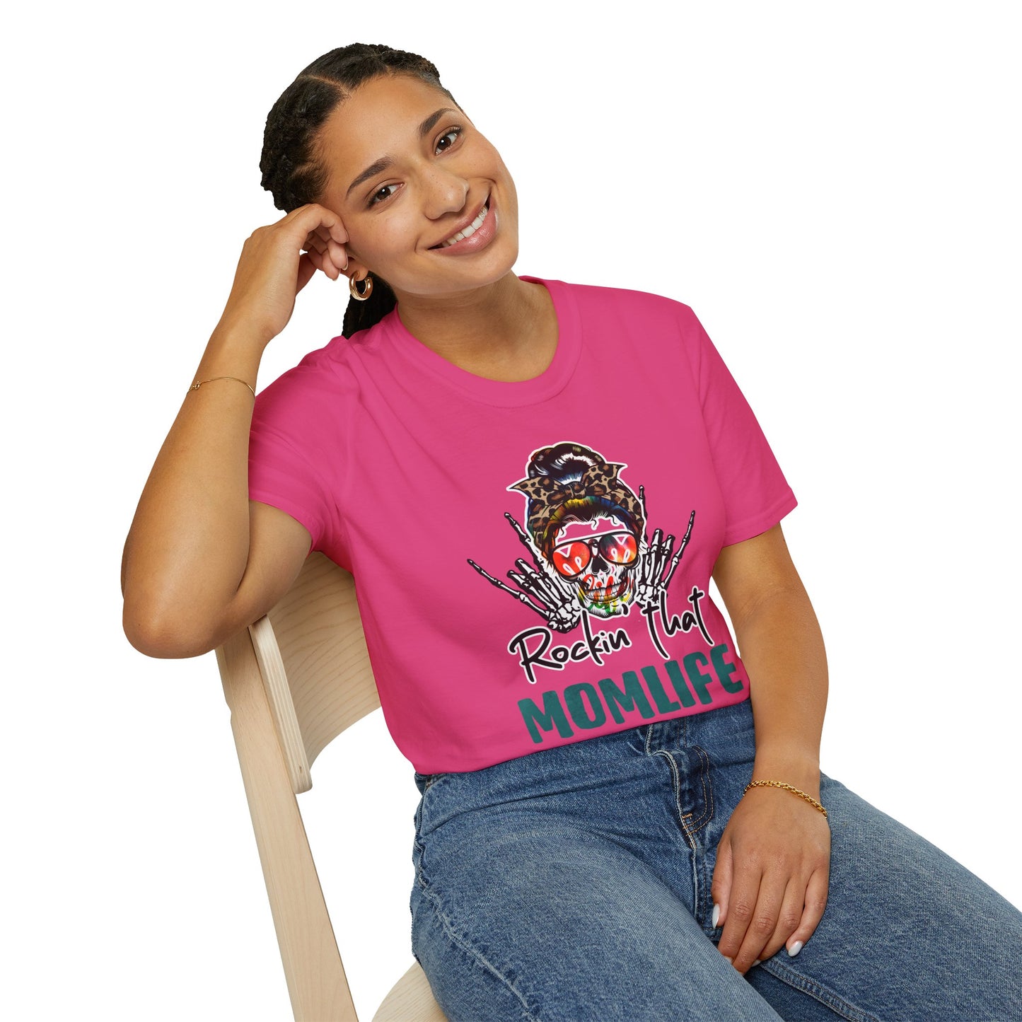 Rockin' That Mom Life Unisex T-Shirt, Gift for Moms, Fun Casual Wear, Mother's Day Top, Cool Graphic Tee