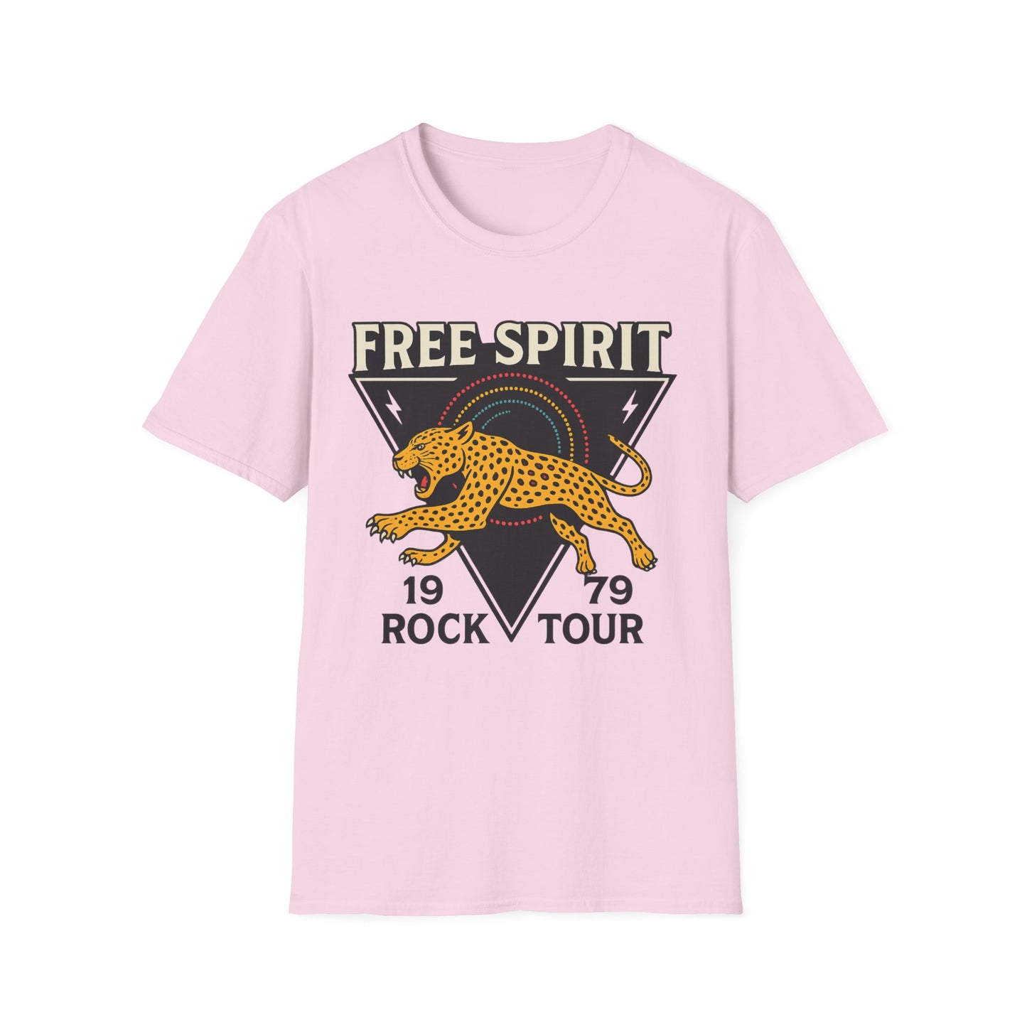 Retro Free Spirit Leopard - Graphic Tee