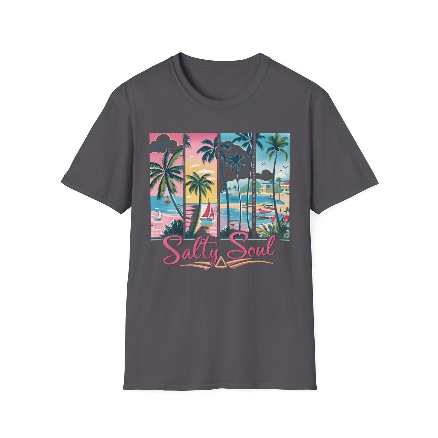 Salty Soul Tropical Vibe Tee for Beach Lovers