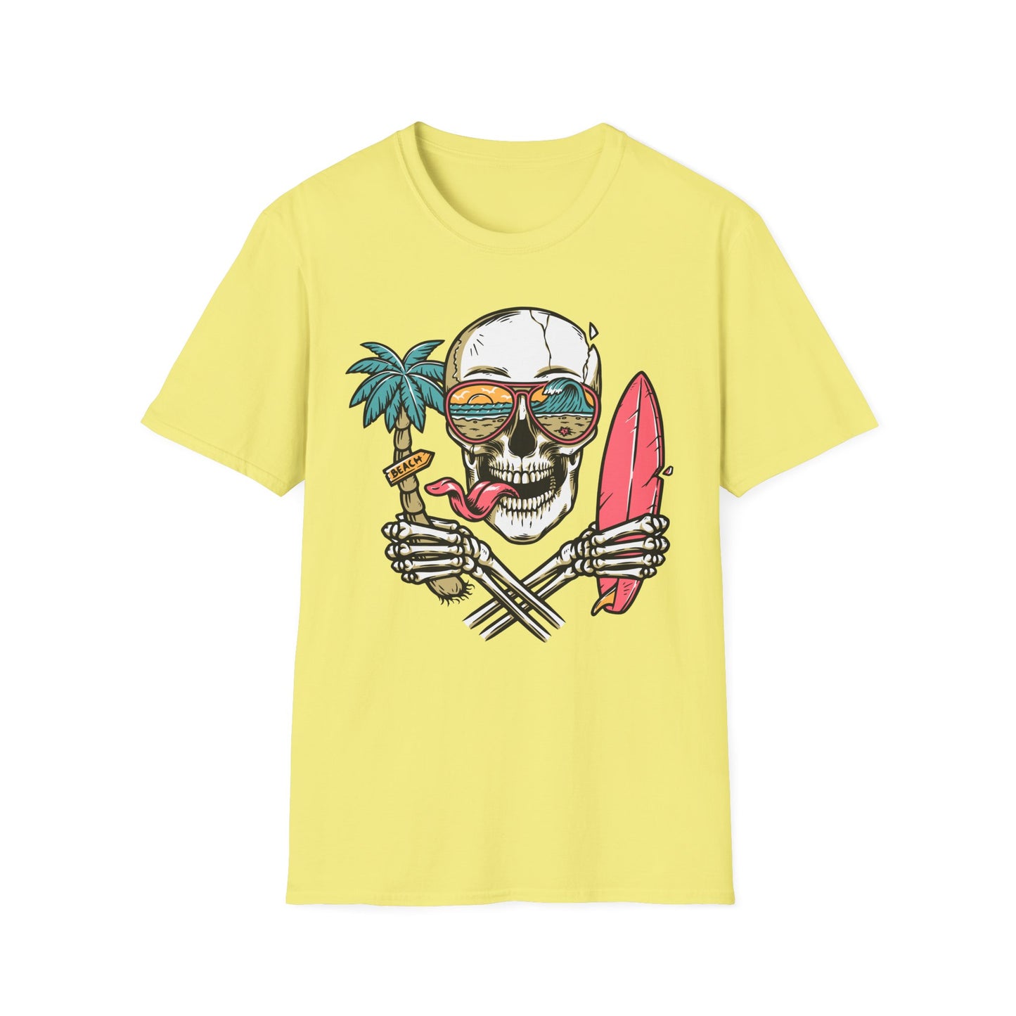 Beach Skull Graphic T-Shirt