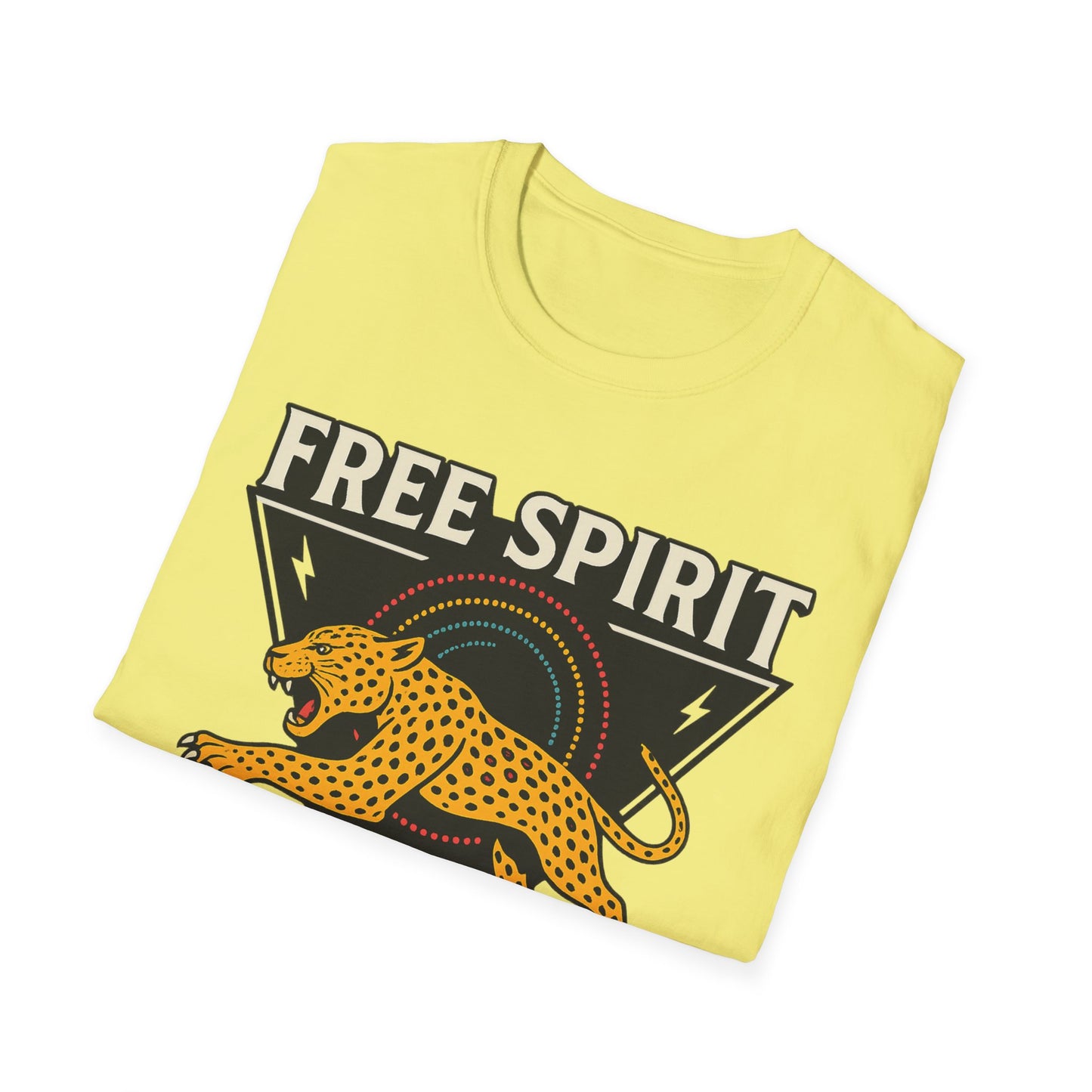Retro Free Spirit Leopard - Graphic Tee