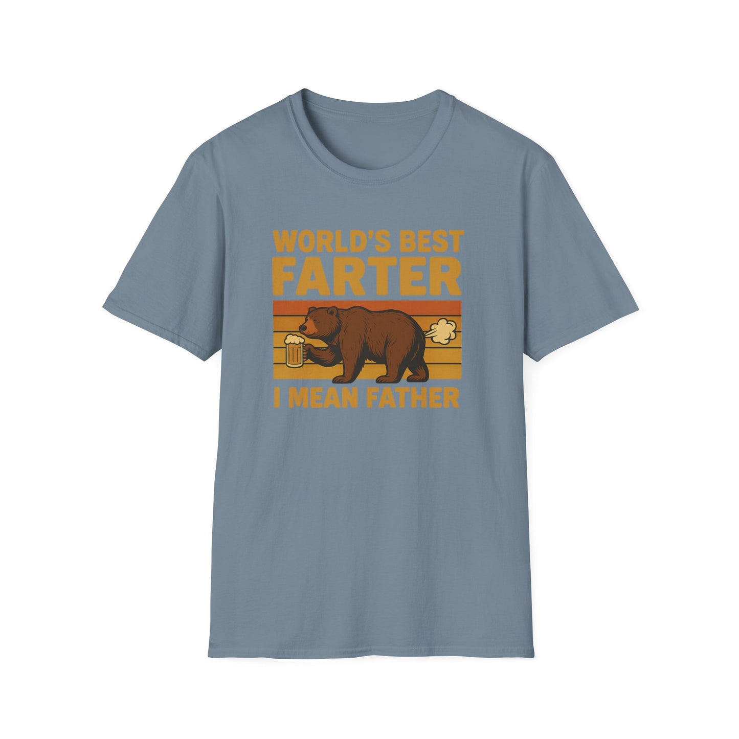 Funny Fathers Day T-Shirt, World's Best Farter Shirt, Dad Humor Tee, Unisex Gift for Dad, Comfy Father's Day Apparel
