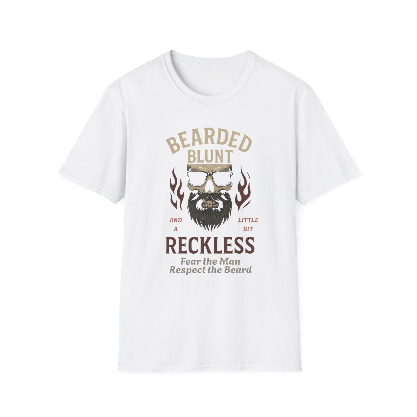 Bearded and Reckless Unisex Tee for Beard Lovers