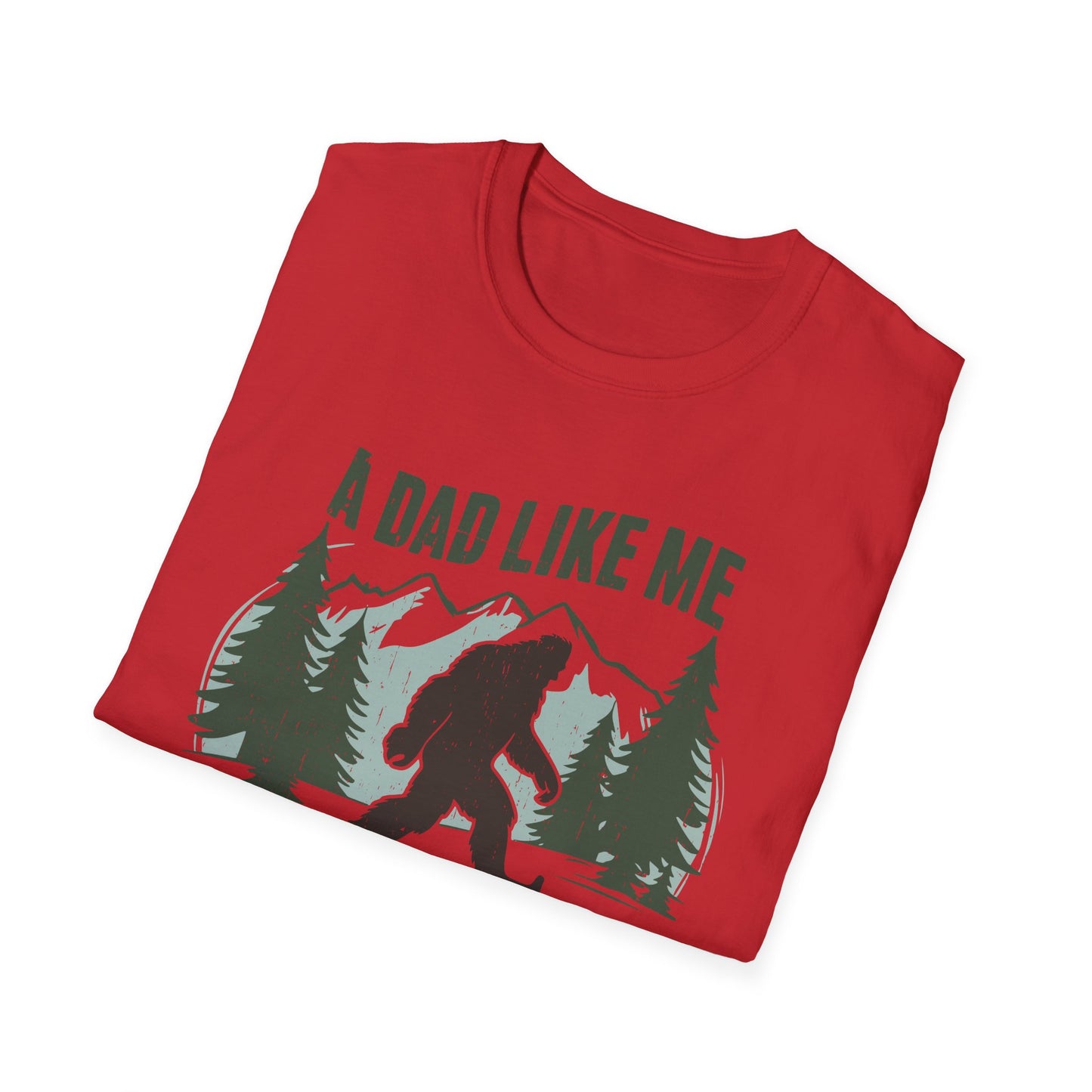 Bigfoot Dad T-Shirt, Funny Father's Day Gift, Unisex Graphic Tee, Nature Lover Shirt, Outdoor Adventure Apparel, Sasquatch Gift