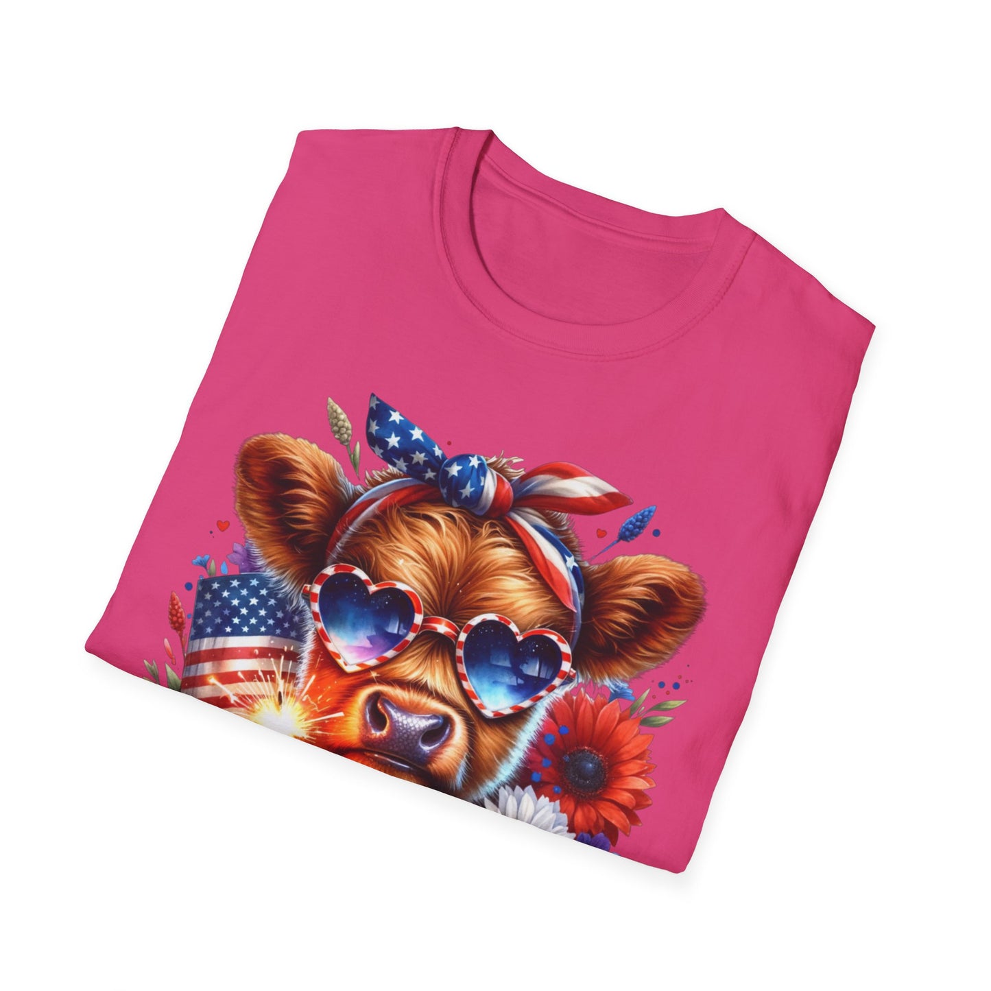 Patriotic Cow T-Shirt - for Summer Celebrations