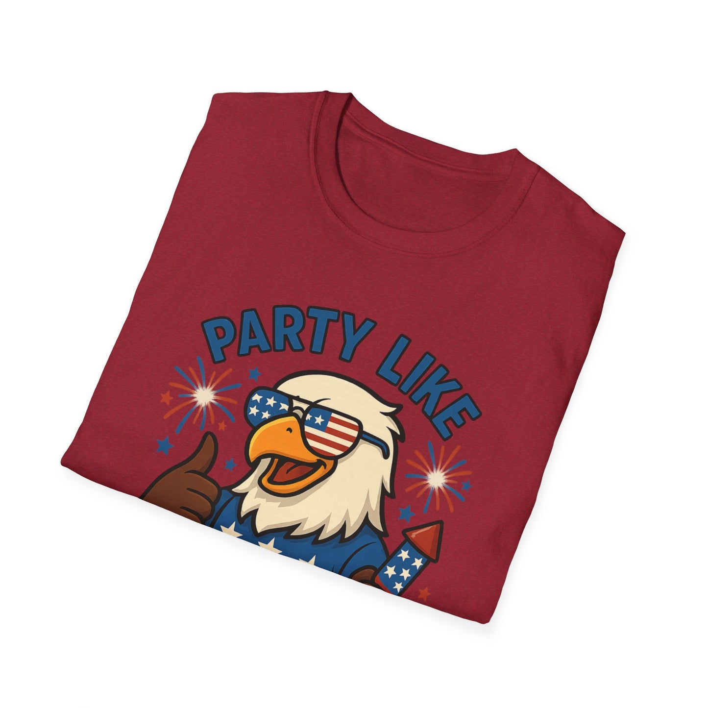 Patriotic 4th of July Party T-Shirt - 'Party Like It's 1776'