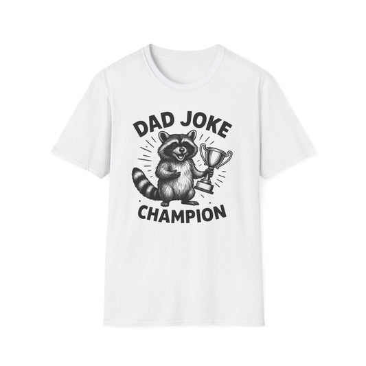 Dad Joke Champion T-Shirt, Funny Dad Gift, Unisex Tee, Perfect for Father's Day, Humor Shirt for Parent, Gift for Dad