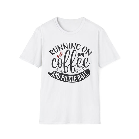 Coffee & Pickleball T-Shirt | Fun Gift for Coffee Lovers, Sports Enthusiasts, Tee for Active Lifestyles, Casual Wear, Everyday Style