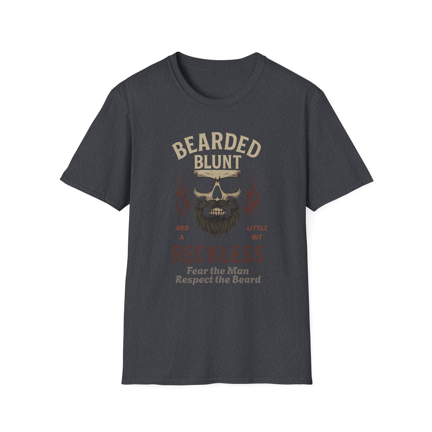Bearded and Reckless Unisex Tee for Beard Lovers