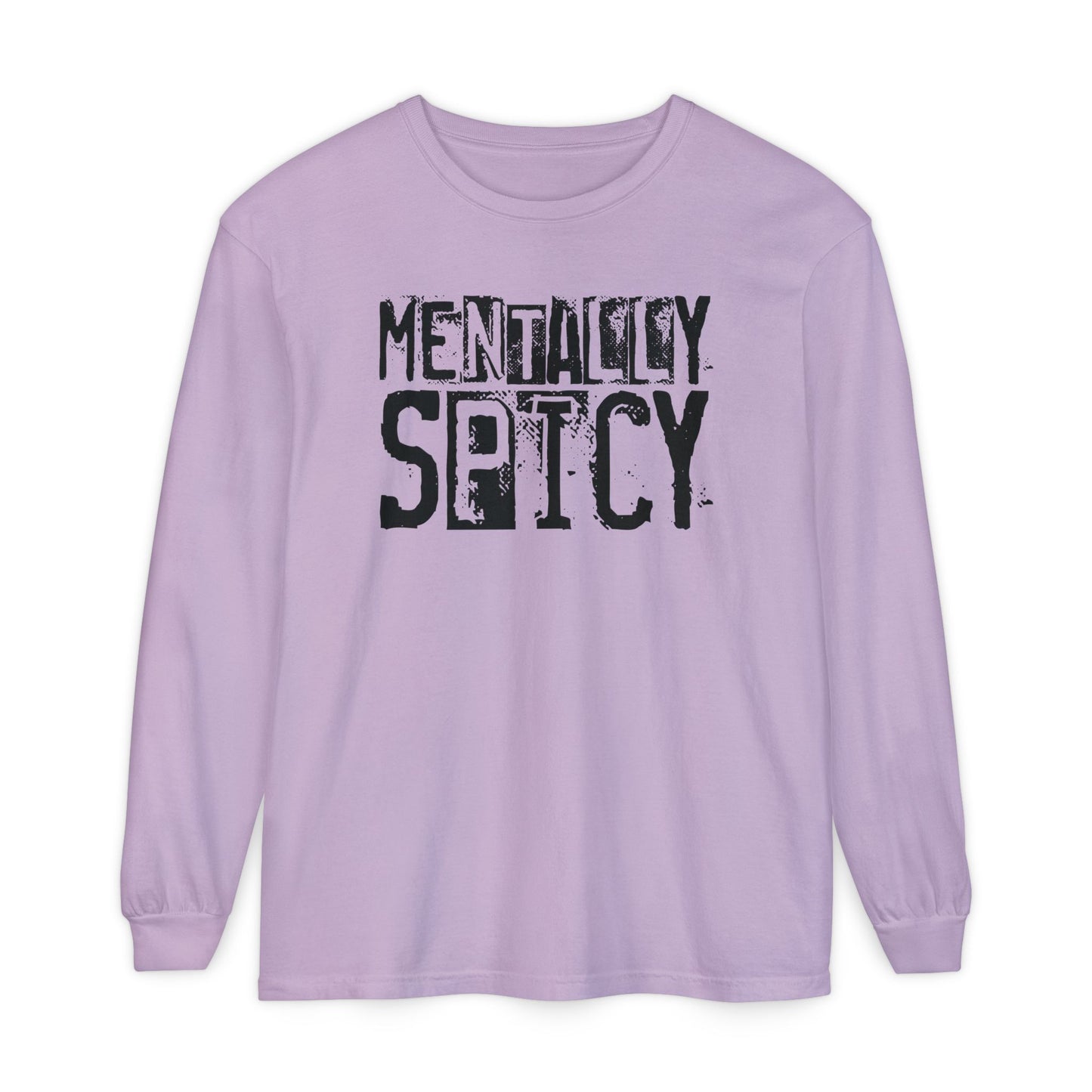 Mentally Spicy - Long Sleeve Tee - Fun Graphic Shirt for Casual Wear, Gift for Friends, Quirky Apparel for Everyday Comfort, [...]