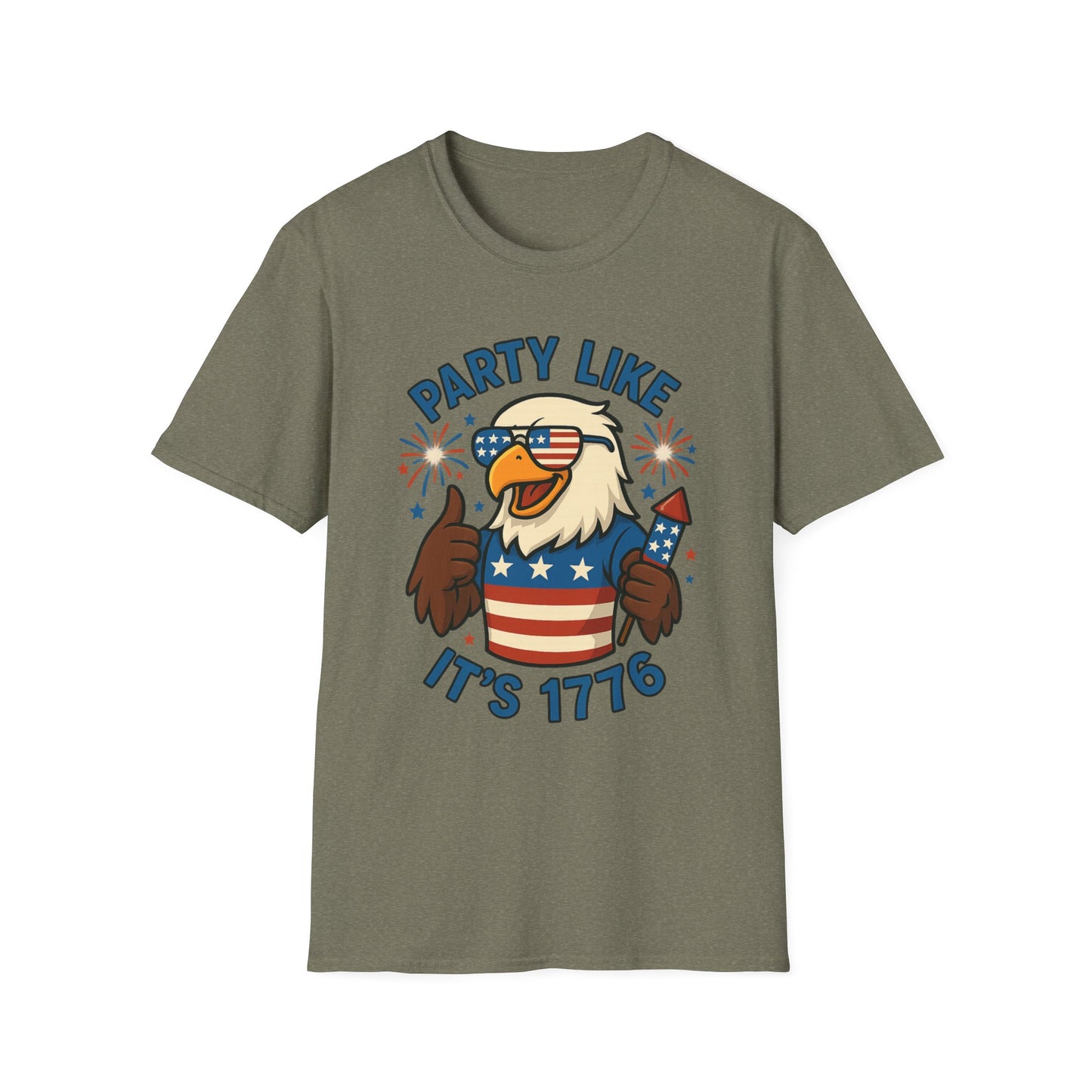 Patriotic 4th of July Party T-Shirt - 'Party Like It's 1776'