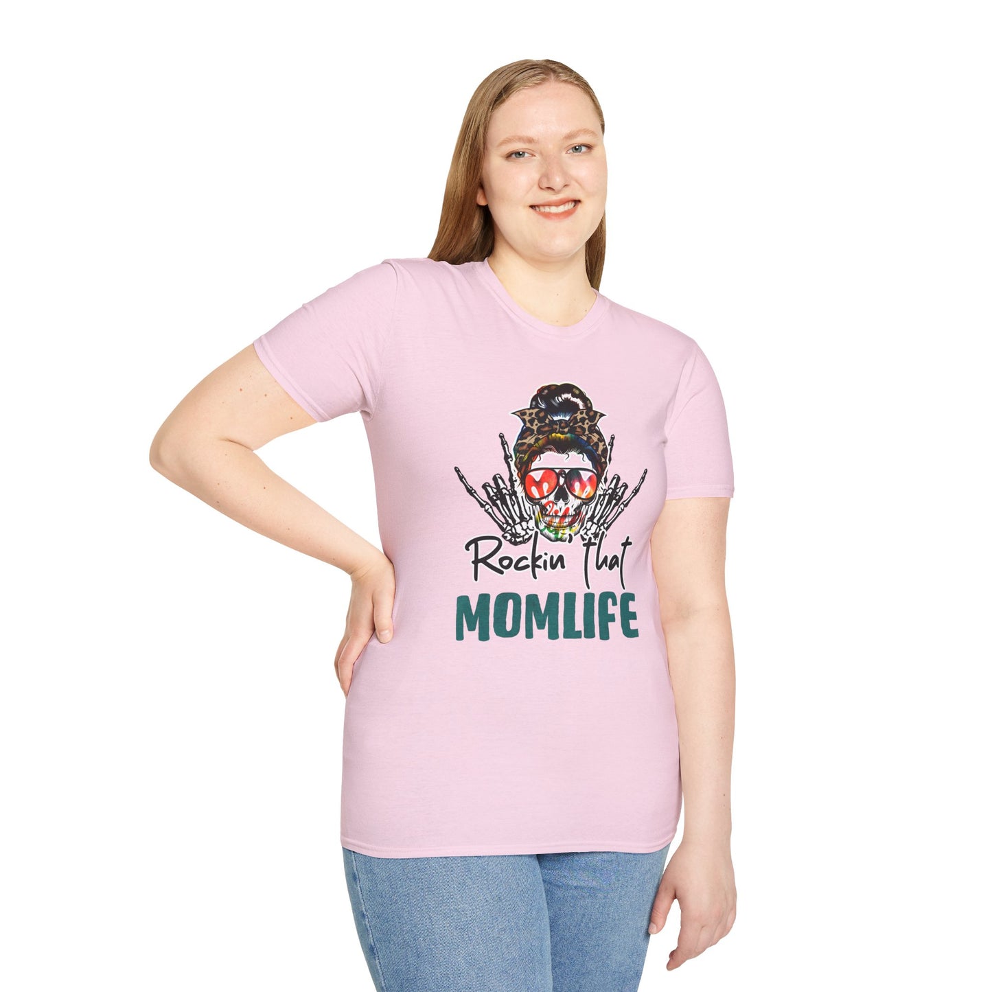 Rockin' That Mom Life Unisex T-Shirt, Gift for Moms, Fun Casual Wear, Mother's Day Top, Cool Graphic Tee
