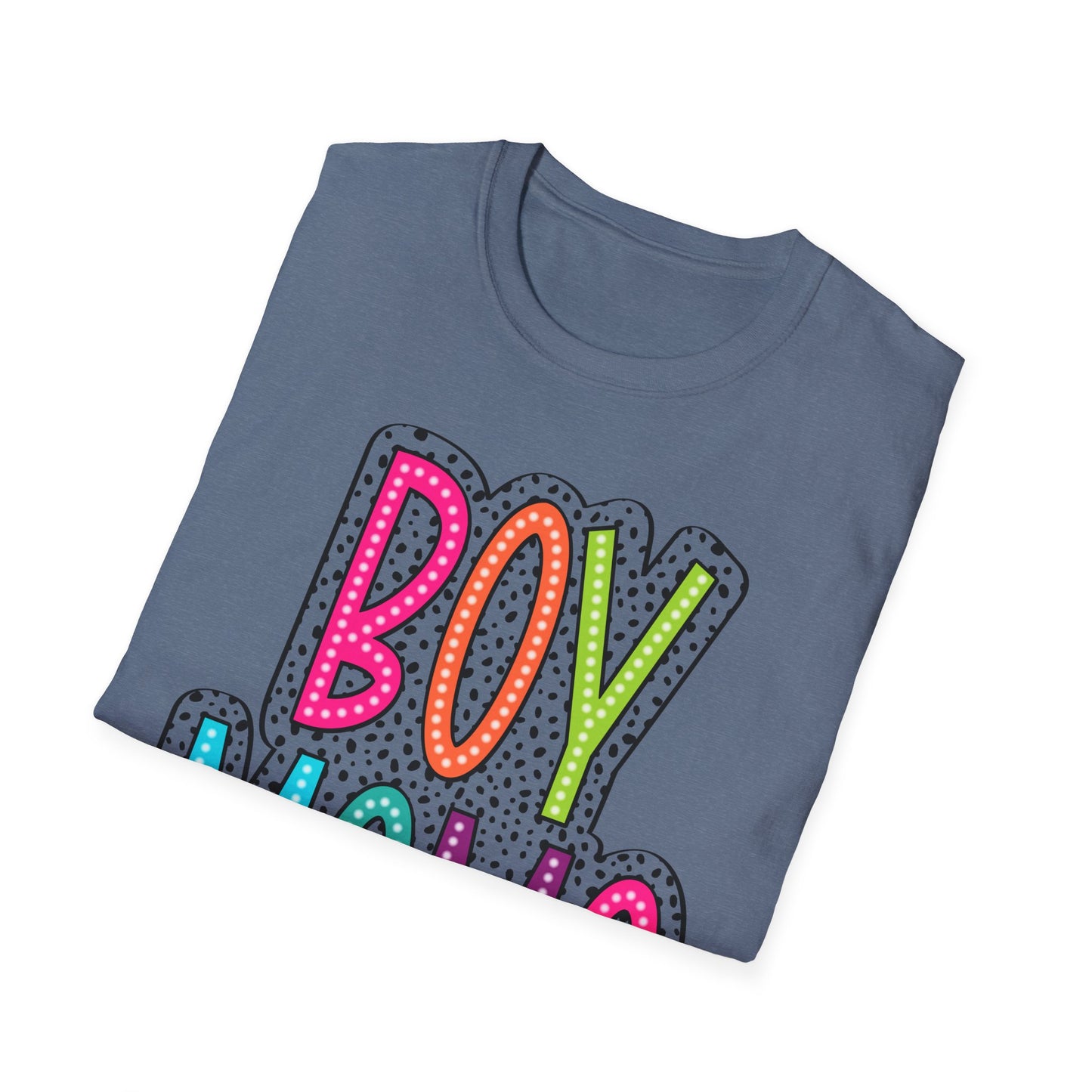 Boy Mama Colorful Graphic Tee for Moms