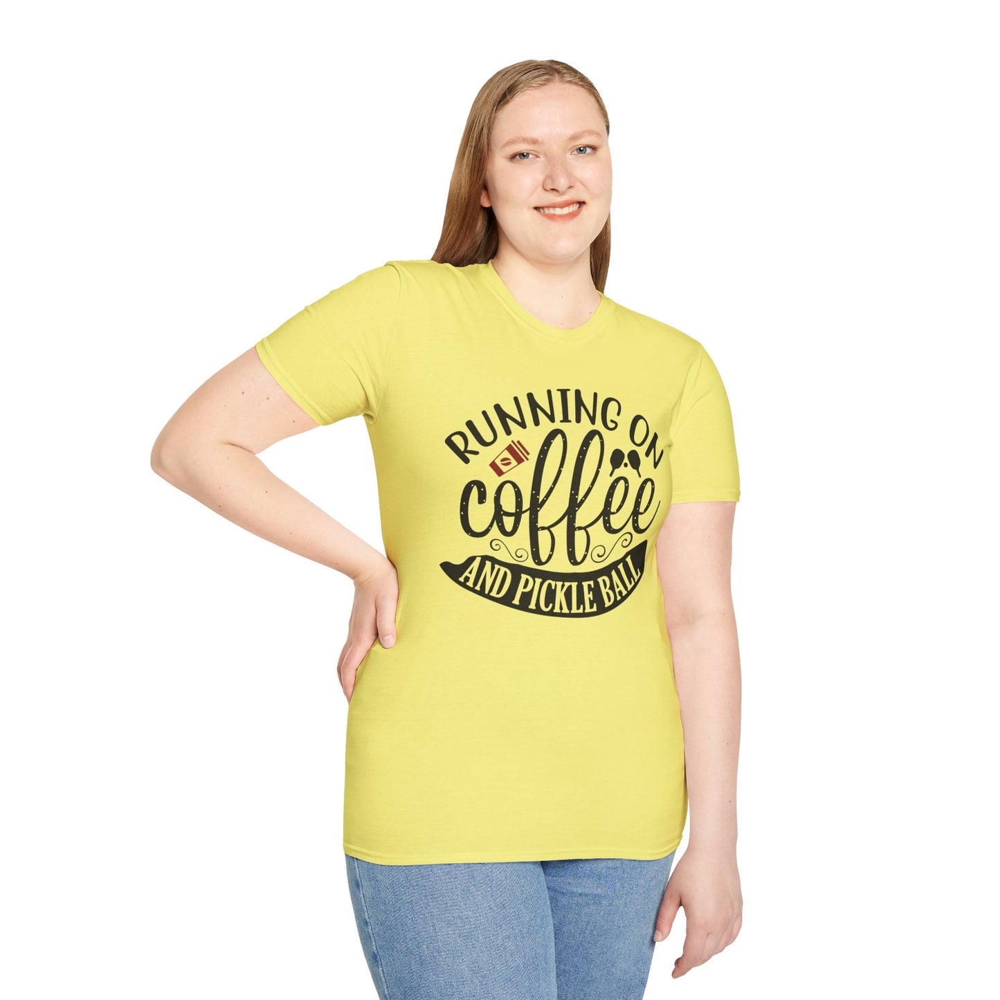 Coffee & Pickleball T-Shirt | Fun Gift for Coffee Lovers, Sports Enthusiasts, Tee for Active Lifestyles, Casual Wear, Everyday Style
