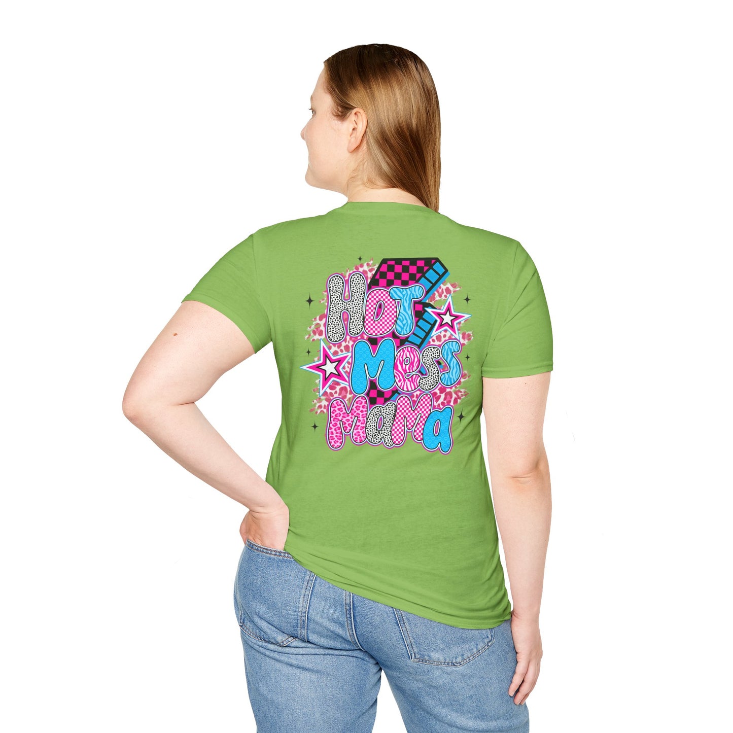 Hot Mess Vibes Fun Graphic Tee