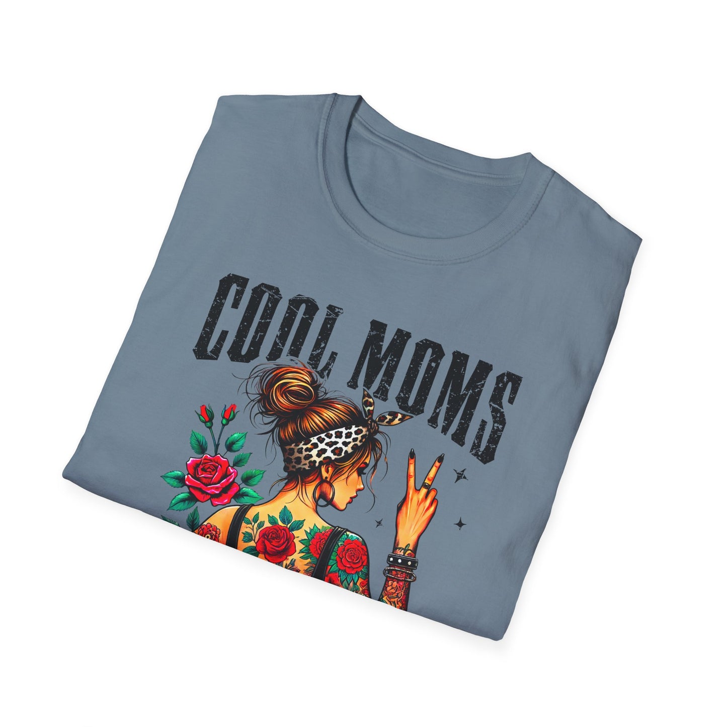 Cool Moms Tattoo Graphic T-Shirt