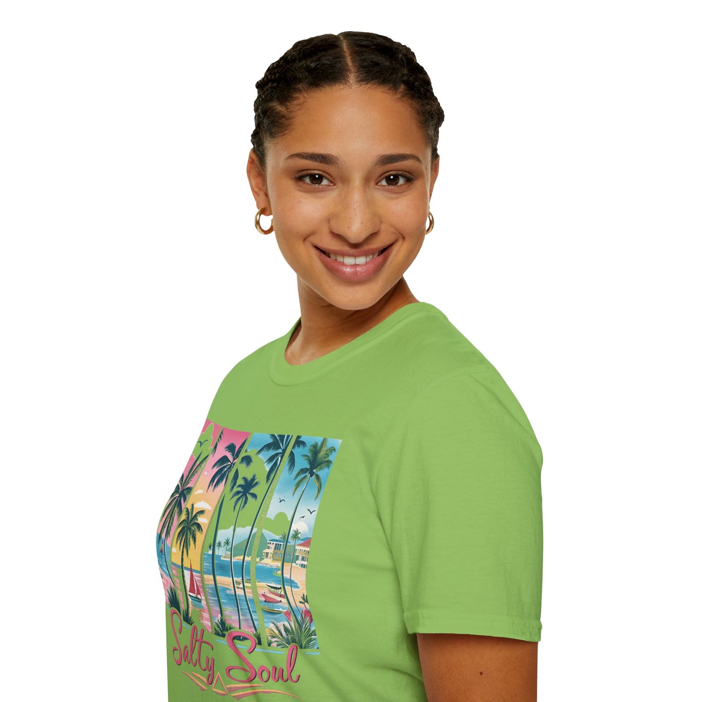Salty Soul Tropical Vibe Tee for Beach Lovers