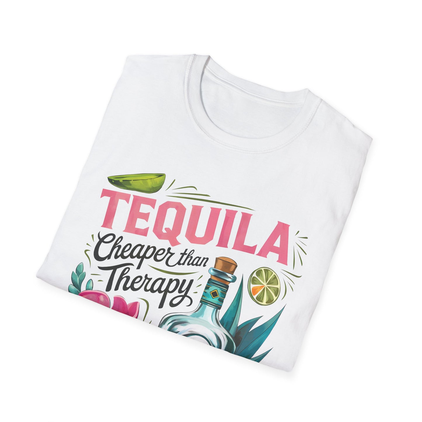 Tequila Therapy T-Shirt, Cheaper than Therapy Shirt, Funny Tequila Tee, Party Shirt, Unique Gift for Tequila Lovers