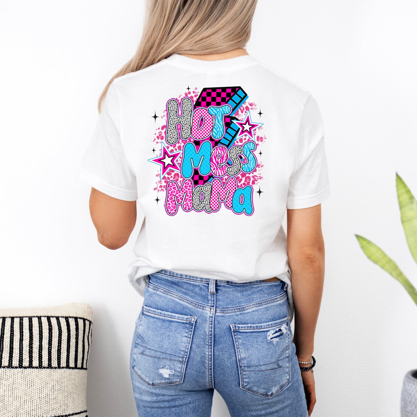 Hot Mess Vibes Fun Graphic Tee