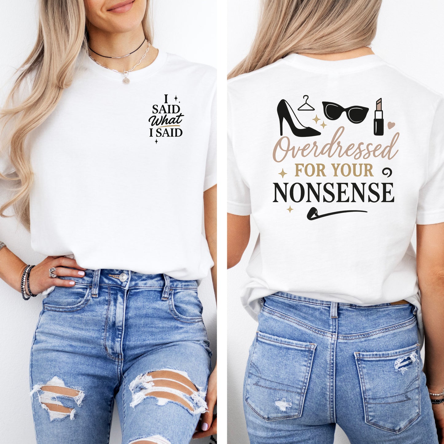 Funny Overdressed T-Shirt - Perfect for Casual Outings & Gift Occasions