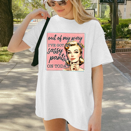 Sassy Pants Unisex Softstyle T-Shirt - Fun Retro Graphic Tee