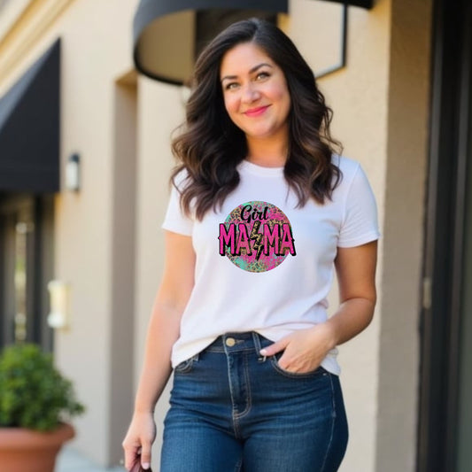 Girls Mama Trendy and Fun Graphic Tee for Moms