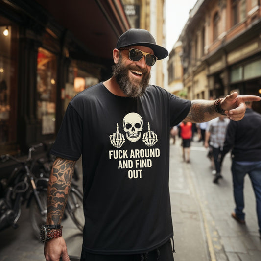 "F*ck Around and Find Out" Skull Graphic Tee