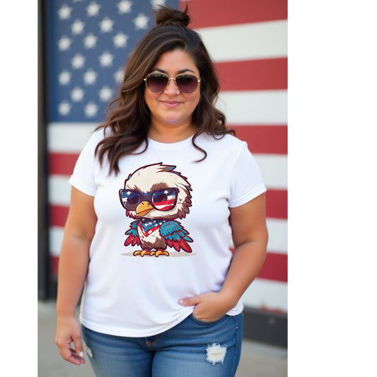 Patriotic Eagle Graphic T-Shirt