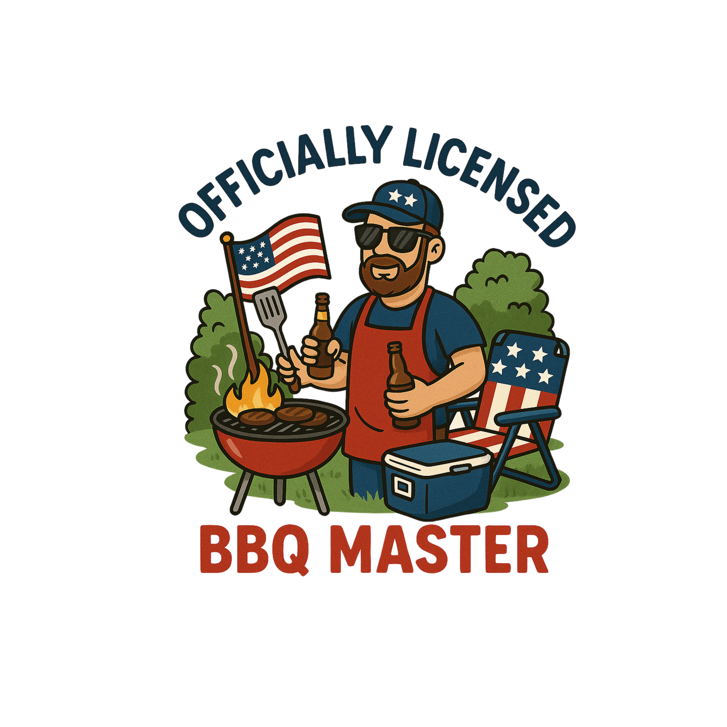 Officially Licensed BBQ Master T-Shirt for Grill Enthusiasts