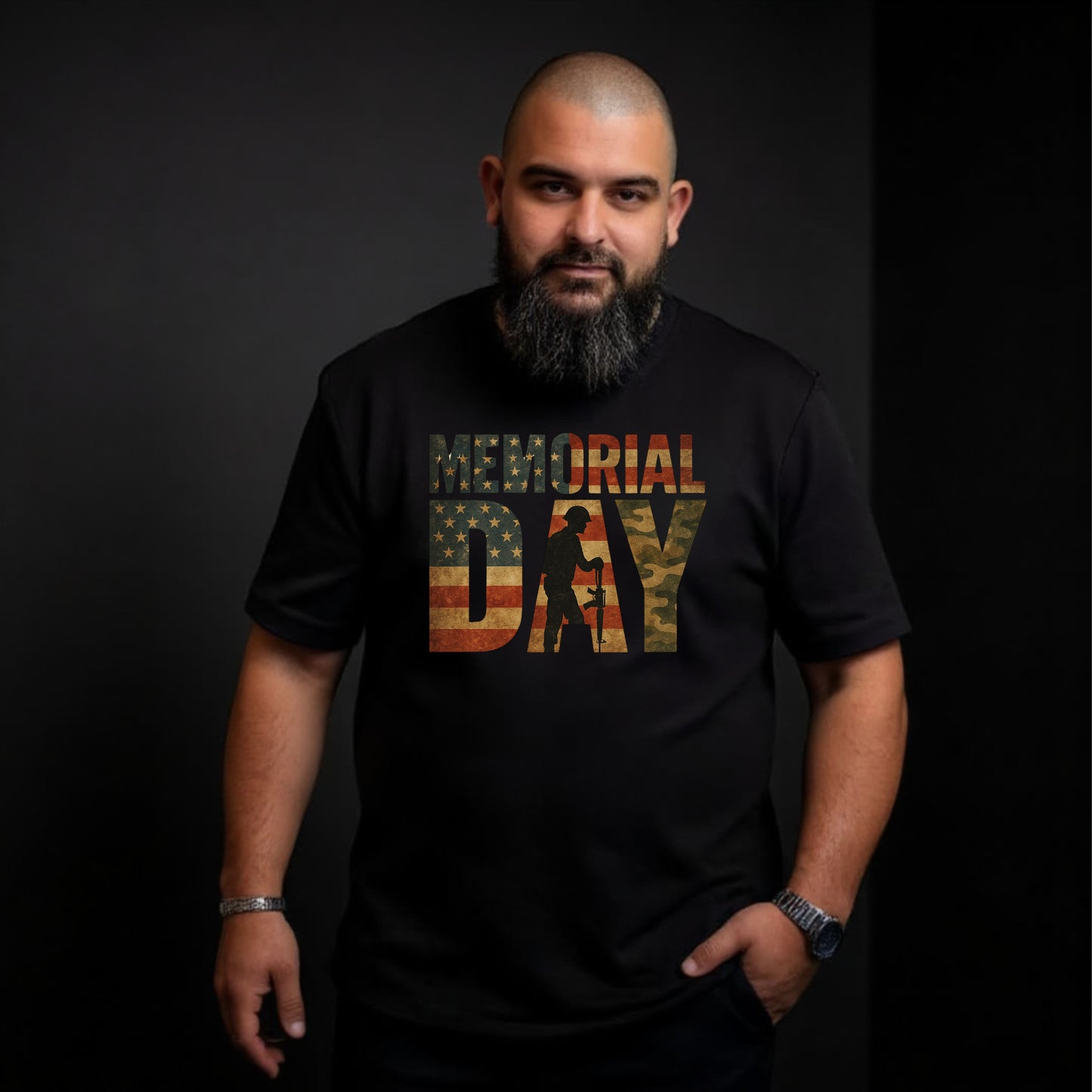 Memorial Day Camo Graphic - T-Shirt