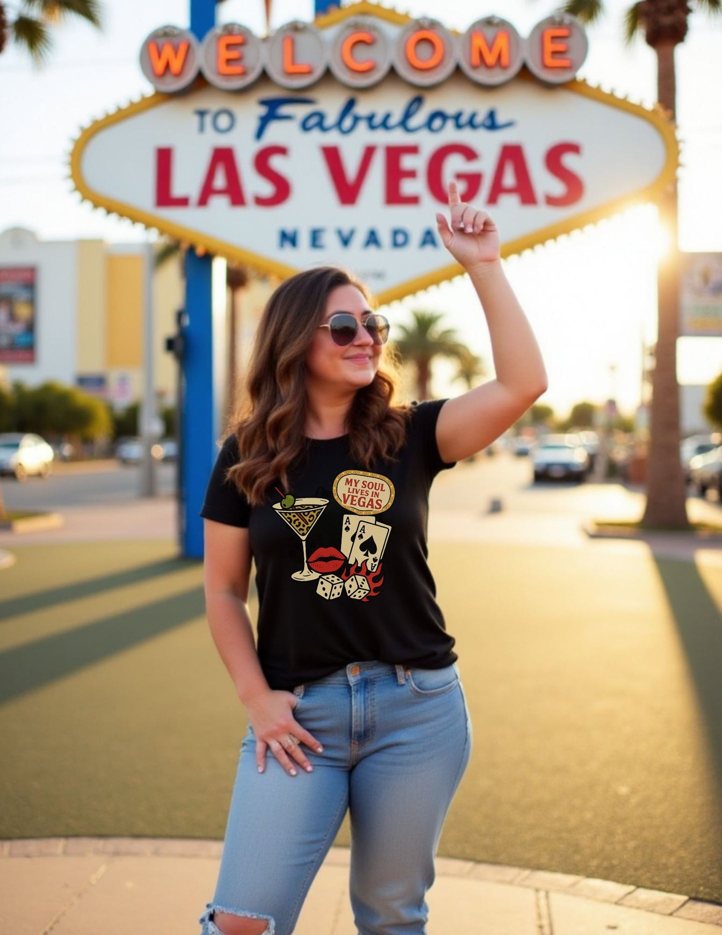 Vegas Vibes 'My Soul Lives in Vegas' - Graphic Tee