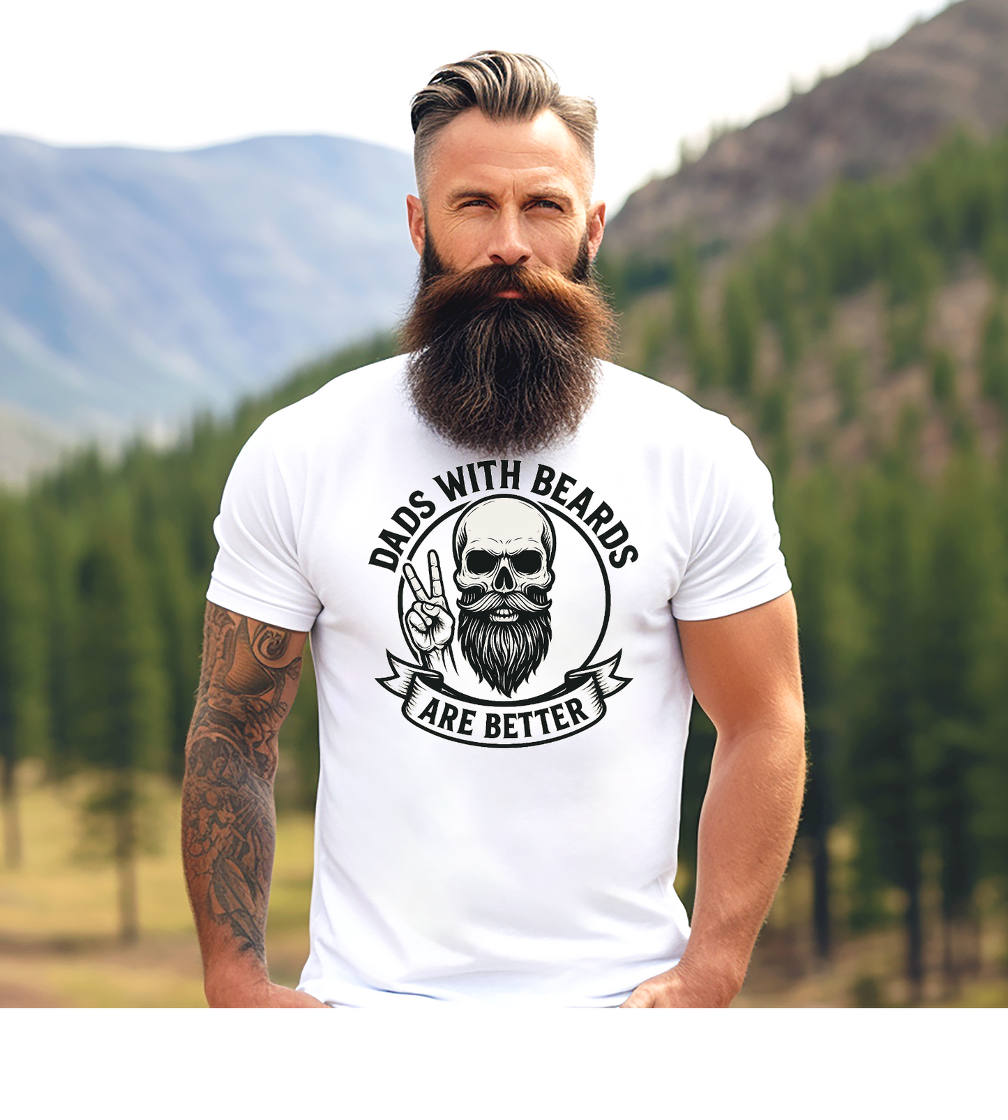 Dads with Beards Are Better T-Shirt - Father's Day Gift