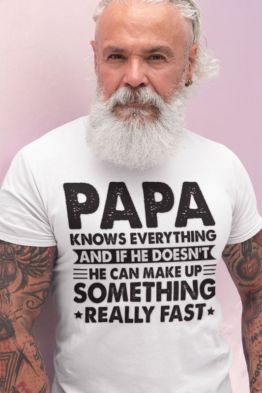 Funny Papa T-Shirt, Gift for Dad, Birthday Shirt, Fun Father's Day Tee, Dad Humor Apparel