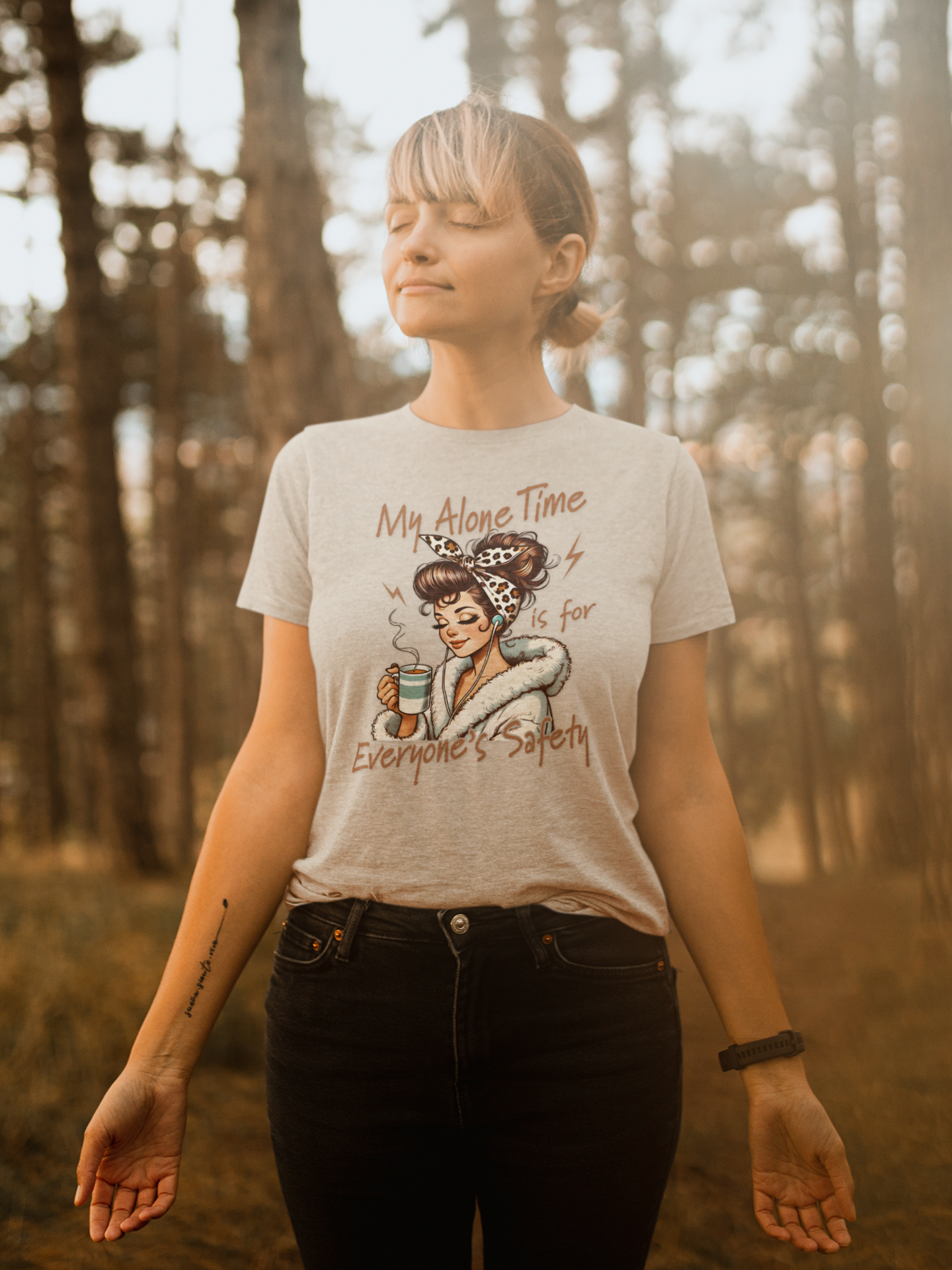 Cozy Self-Care T-Shirt: My Alone Time is for Everyone's Safety, Relaxation Gift, Casual Tee, Funny Shirt, Comfortable Wear