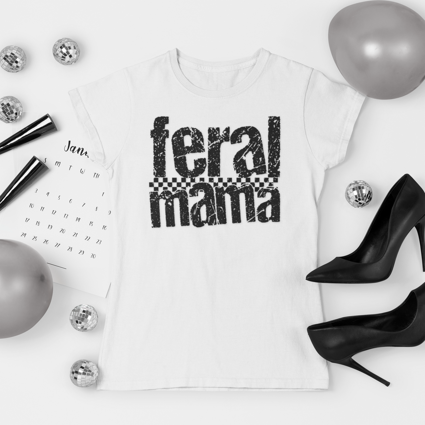 Feral Mama Unisex Softstyle T-Shirt, Funny Gift for Moms, Casual Wear, Graphic Tee, Mother's Day Present, Everyday Comfort