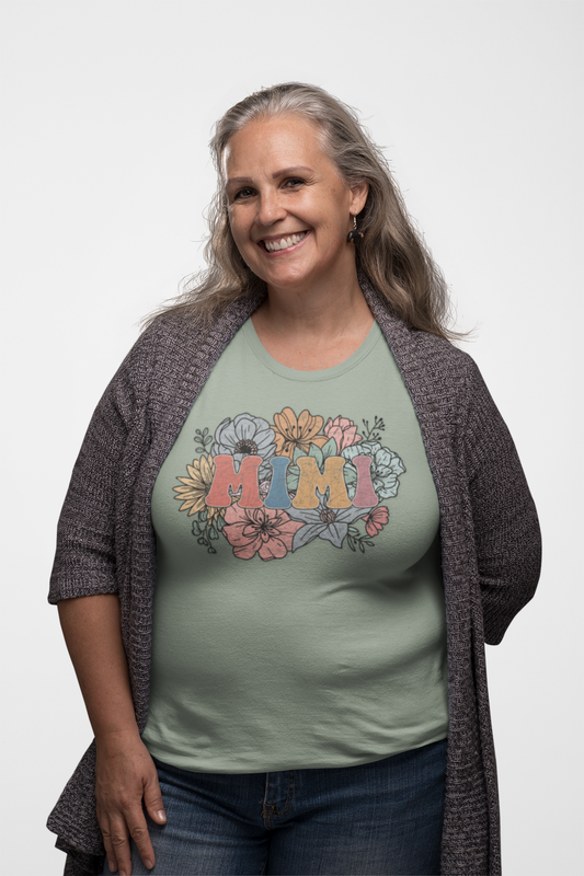 Floral 'Mimi' Unisex T-Shirt - Perfect Gift for Moms, Mother's Day, Family Gatherings, Casual Wear, Spring Fashion