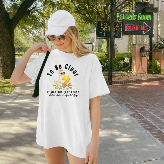 Lemon Squeezy Design, Cute Gift for Foodies, Humor Tee for Casual Outfits, Summer Apparel,